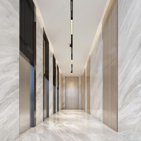 现代公司电梯间3D模型下载